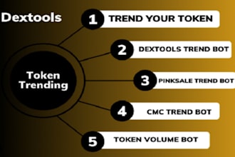 create dextools trending bot that will take your token to top first, dexscreener