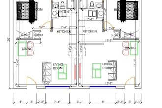 draw and revise architectural plan for city permit or construction