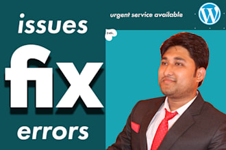 fix wordpress issues, wordpress errors within 24hours