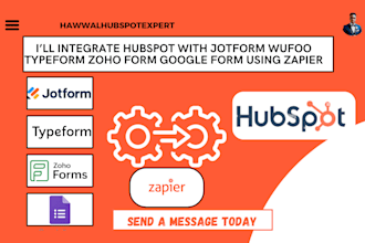 integrate hubspot with jotform wufoo typeform zoho form google form using zapier