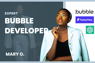develop bubble io marketplace ai chatgpt bubble API saas bubble mvp website app