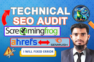 indepth screaming frog technical seo audit semrush ahrefs error website analysis