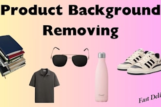 do product background removing ,product isolation
