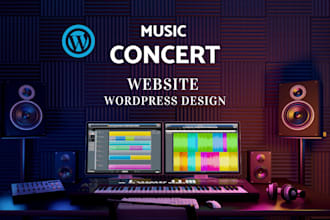 create a music website for music artist, band, dj, and record label