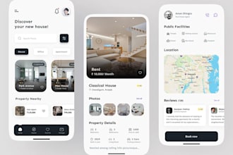 develop real estate app, agent app, property listing app, home reservation app