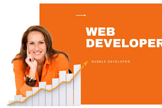 design web app development with bubble