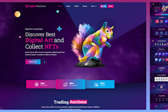 create a creative wordpress website with an attractive 3d website design