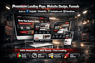 build kajabi gohighlevel thinkific thrivecart samcart click funnel landing page