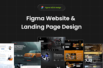 design a website ui ux and landing page in figma
