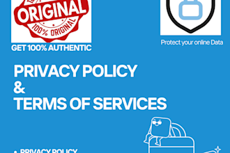 write privacy policy and terms for apps and websites