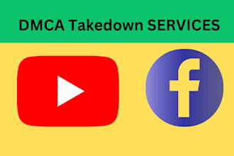 takedown defamatory and pirated content on youtube and facebook by dmca