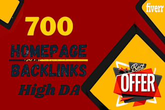 build 100 homepage backlinks all dofollow high quality links building