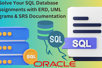 complete your sql database assignments with erd, uml diagrams