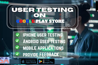 do app user testing, ios android, app and website review