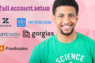 setup zendesk gorgias freshsales intercom suitedash client portal zoho crm sites
