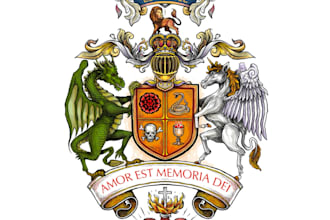 design traditional heraldry family coat of arms