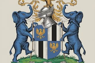 design vintage coat of arms
