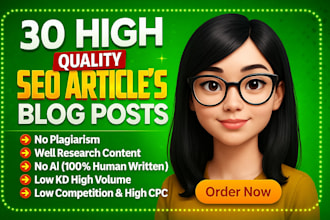 write 30 SEO articles for google adsense approval