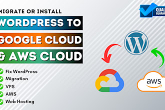 migrate or install wordpress to AWS and google cloud