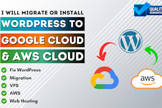 migrate or install wordpress to AWS and google cloud