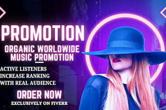 do organic, worldwide, music promotion