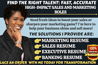 write sales resume, marketing finance professional resume