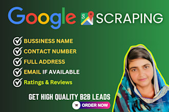 scrape google maps data for b2b lead generation