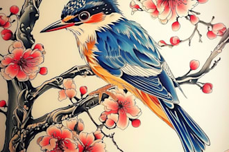 draw a japanese or oriental tattoo design for you