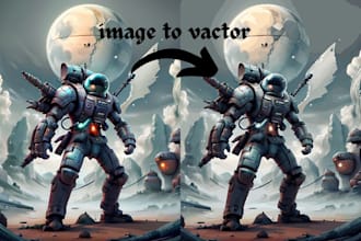 convert the image to a vector format