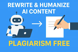 rewrite proofread and humanize ai content to pass plagiarism  check
