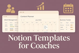 design your premium coaching portal in notion for high ticket clients