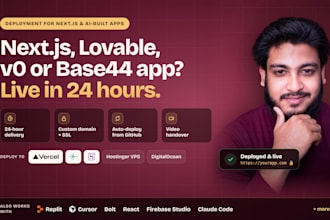 deploy your next js, react, lovable app to vercel, netlify, hostinger vps