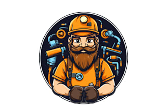 make high energy electrical mascot logo for your brand