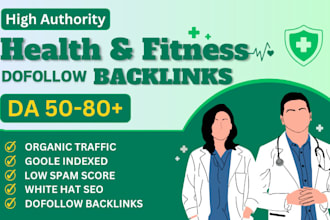 do high da health and fitness guest posts with authority health backlinks