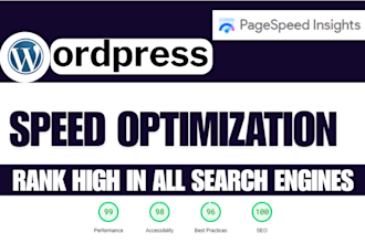do wordpress website speed optimization and fix core web vitals, gt metrix