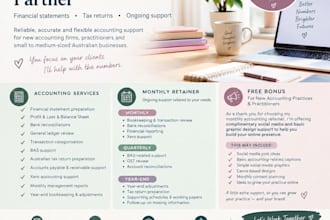 provide financial statements and tax support for your practice