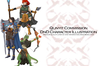 draw your dnd character illustration for you