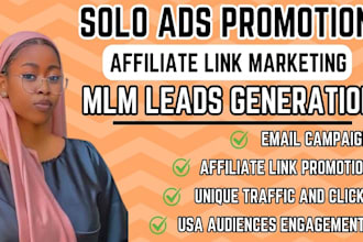 do blast affiliate link promotion solo ads sign up and leads boost conversion