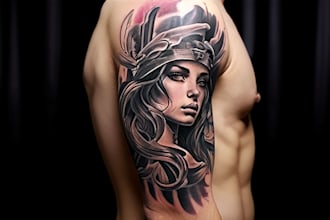 create unique custom tattoo any tattoo design, tattoo artist