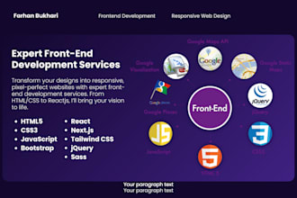 be your expert frontend developer in reactjs HTML5 css3 bootstrap