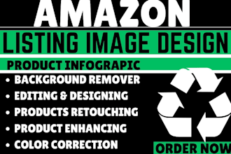 do amazon listing images design professional infographics product listing images