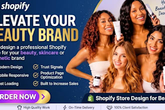 design a shopify store for beauty, skincare, and cosmetics