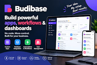 build budibase apps, dashboards, workflows and internal tools