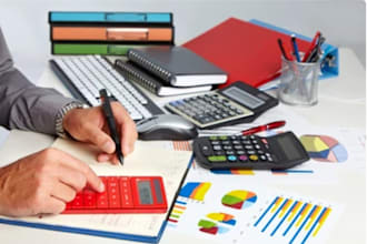 do bookkeeping, excel worksheet, create invoices and financial reporting