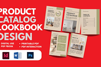 design product catalog, booklet, catalogue, lookbook, sell sheet