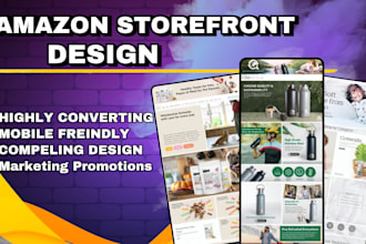 do professional amazon store front design, amazon branding, amazon storefront