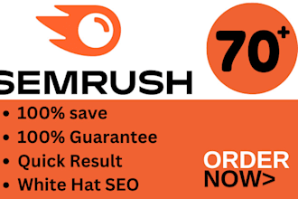 increase semrush domain authority score from any point to 60 high ranking
