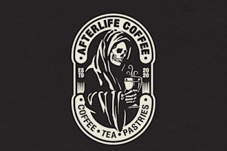 create a logo for your coffee shop, catering, or food brand