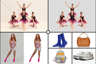 background removal, cut out images, clipping path, white or transparent