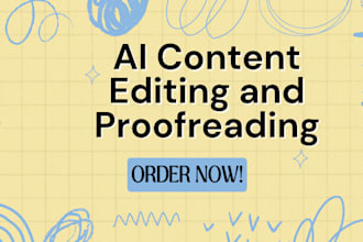 manually rewrite and proofread ai content